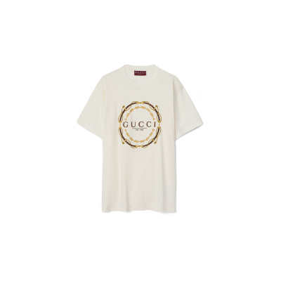 GUCCI COTTON JERSEY T-SHIRT WITH PRINT 837959